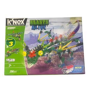 K'NEX Beasts Alive Stompz Dinosaur Building Set # 34485, 356 Pieces with Motor